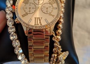 Torrid gold bracelet and watch kit
